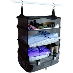 TV Household Goods Foreign Trade New Style Multifunctional Clothing Travel Storage Three-Layer Hanging Bag Travel Storage Bag