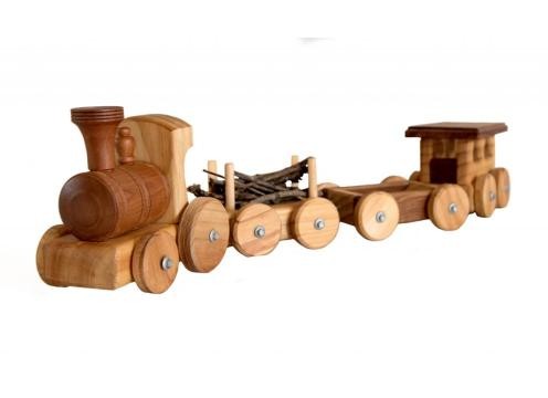 Large Train with 3 Wagons