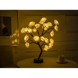 Rose Flower Lamp USB Battery Operated LED Table Lamp