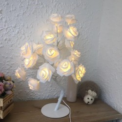 Rose Flower Lamp USB Battery Operated LED Table Lamp