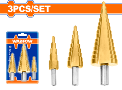 Step drill bit set 3 Pcs