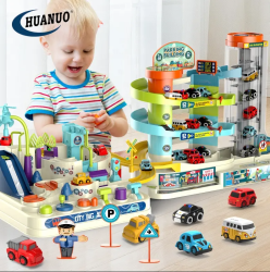 KIDS 2 in 1 electric A five-story car building with lighting & music