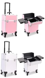 Large-capacity Make-up And Make-up Artist Trolley Storage Toolbox