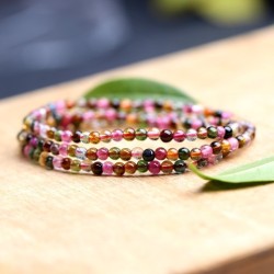 Colorful Hemstone Multi-Circle Bracelet