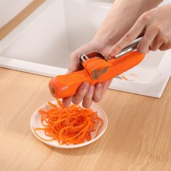 High Quality Stainless Steel Julienne Peeler - Vegetable and Fruit Grater & Slicer