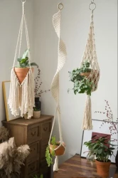 Boho Plant Hanging Net Bag