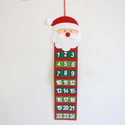 Christmas Tree Calendar Pendant Christmas Decoration Creative Nonwoven Fabric Hanger Christmas Countdown Calendar