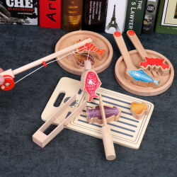 Multifunctional Magnetic Fishing Set Children's Educational Wooden Toys