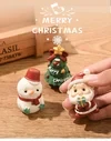 Handmade animal Santa ornaments