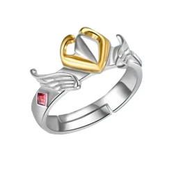 Winged Heart Crown Ring