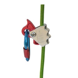 Outdoor rock climbing closed rope grab