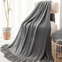 Knitted Blanket Super Soft Textured