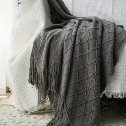 Knitted Blanket Super Soft Textured