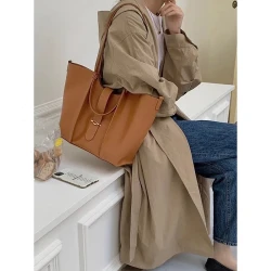 Genuine Leather Large Capacity Bag High-grade Tote Bag For Women