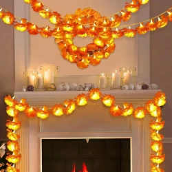 Halloween Lighting Chain LED French Marigold Lilac