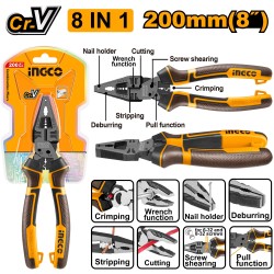 8-in-1 Multi-Function Combination Pliers