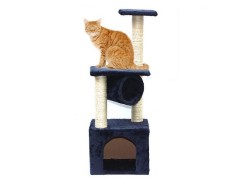 Cat Tree House Post Condo 94cm High Grey