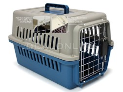 Dog Cage Cat Cage Pet Travel Cage/Carrier Size L - BLUE