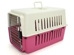 Rabbits Cage Pet Travel Cage/Carrier Size M 60CM PINK