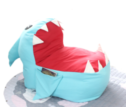 Shark children's plush toy storage bag bean bag lazy sofa baby chair