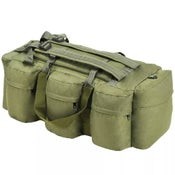 Vida XL 3-in-1 Army-Style Duffel Bag 120 L Olive Green