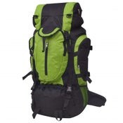 Vida XL Hiking Backpack XXL 75 L Black and Green