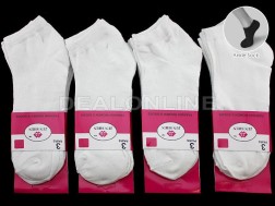 Thin Ankle Socks - WHITE - SIZE7-11 (12 Pairs)