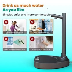 Rechargeable Desktop Water Dispenser with Extended Tube