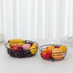 Creative Double Layered Fruit Basket Household