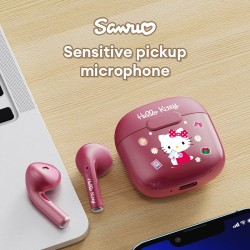 Miniso Sanrio BL22B Bluetooth 5.3 Wireless Earbuds – Cute My Melody Earphones with HIFI Stereo Sound, Hello Kitty & Kuromi