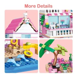 Building Blocks Seaside Villa Dream Castle Tree House House