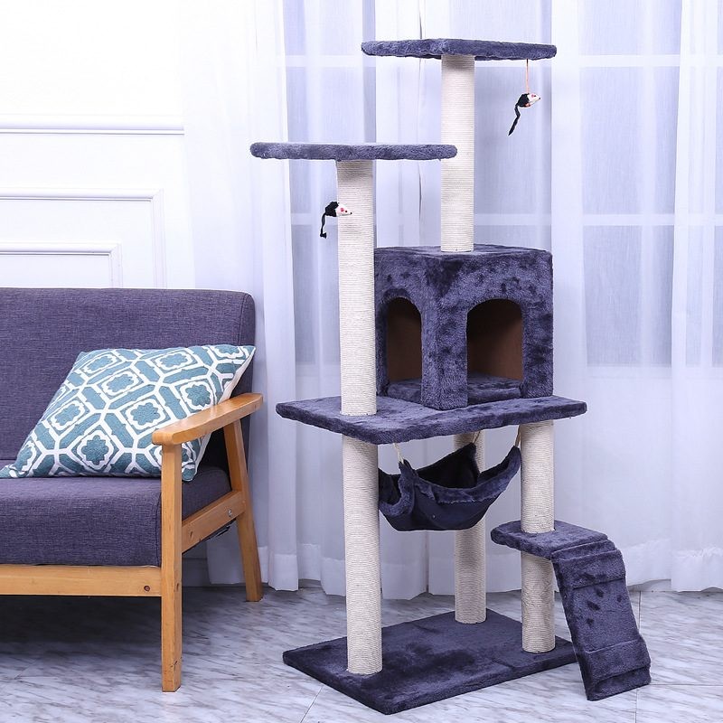 125CM Cat Tree House Scratching Post Condo - Dark GREY