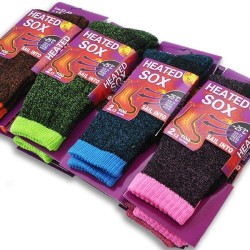 (12 Pairs) Women's Heated Crew Socks