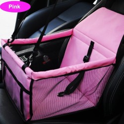 Waterproof Pet Cat Dog Car Seat Cover - Pink Premium