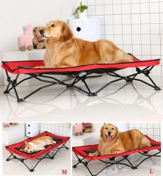 Pet Bed Mesh Cot Elevated Raised Indoor Sleeping M/L