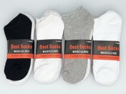 (12 Pairs) Plain Sport Socks Cushion Training Socks Ankle Socks