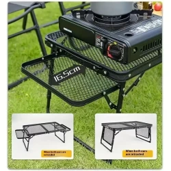 Outdoor Iron Mesh Folding Table