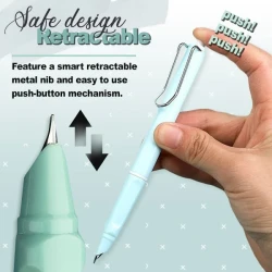 One-Press Retractable Fountain Pen