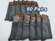 (60 Pairs) Business Socks Crew Socks Men's Grey Dress Socks