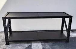 Black Heavy Duty Shelves / Workbench - 90X200X60CM