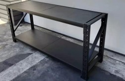 Black Heavy Duty Shelves / Workbench - 90X200X60CM