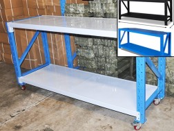 Movable Work Bench / 4 Wheels / 101x200x60CM