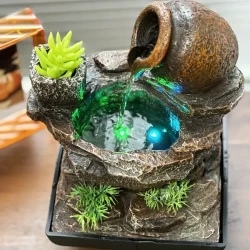 Serene Pastoral Tabletop Water Fountain