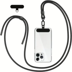 Universal Phone Lanyard - Securely Holds All Smartphones with 2 Adjustable Patches - Comfortable Wrist Strap for Universal Phone Case Compatibility