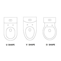 Duroplast Toilet Seat U/V/O SHAPE Soft Close