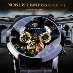 Forsining Tourbillion Fashion Mens Automatic Mechanical Watch