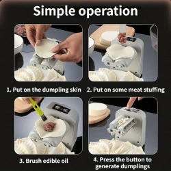 New Rechargeable Automatic Dumpling Making Machine