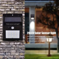 4pcs Solar-Powered Motion Sensor Wall Lights - Bright LED Security Lighting for Garden, Stairs, Pathway - Dusk to Dawn, Weatherproof, Easy Install