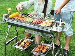 BBQ Stove SET Foldable Stainless Steel Grill Combo 1