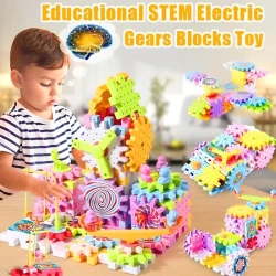 Educational STEM Electric Gears Blocks Toy